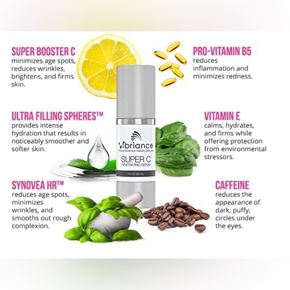 Vibriance Super C Serum for Mature Skin, All-In-One Formula - Picture 2 of 5